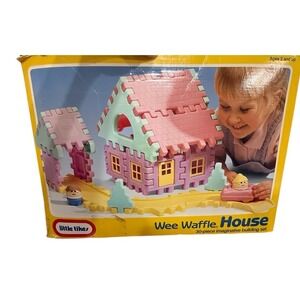 Little Tikes Wee Waffle House Pastel Blocks 26 Pieces Vintage 1991 *incomplete